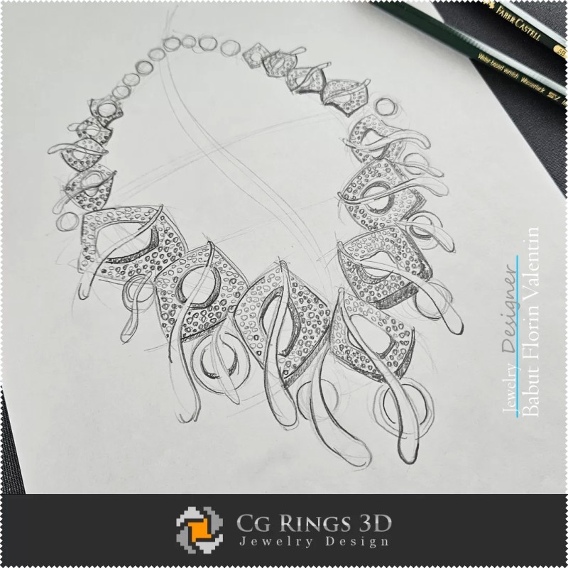 Schizzo Collana - Design Gioielli