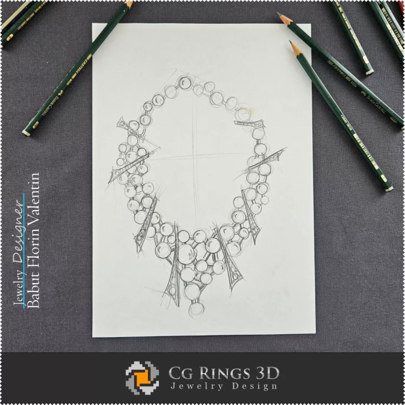 Schizzo di collana - Design di gioielli