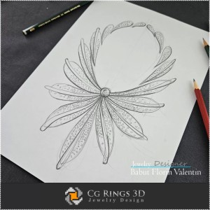 Necklace Sketch-Jewelry Design 2
