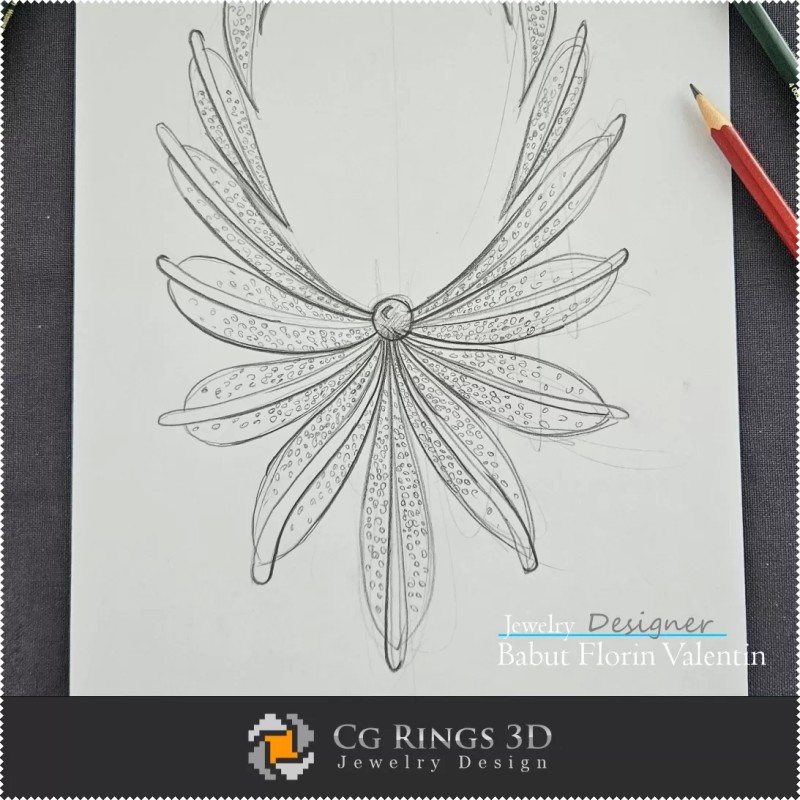 Boceto de Collar - Diseño de Joyas