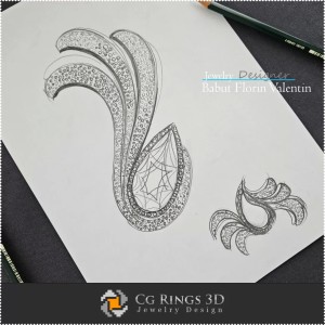 Anhänger-Skizze – Schmuckdesign