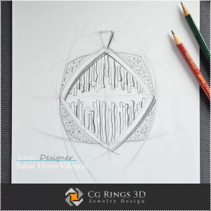Schizzo Pendente - Design Gioielli 2
