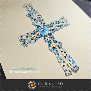 Schizzo di ciondolo - Design di gioielli