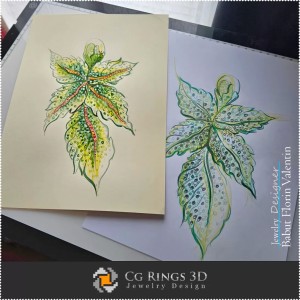 Anhänger-Skizze - Schmuckdesign