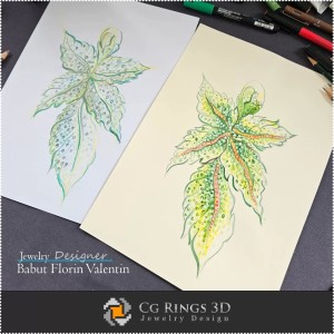 Boceto de colgante - Diseño de joyas 2