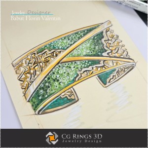Brazalete de boceto - Diseño de joyas