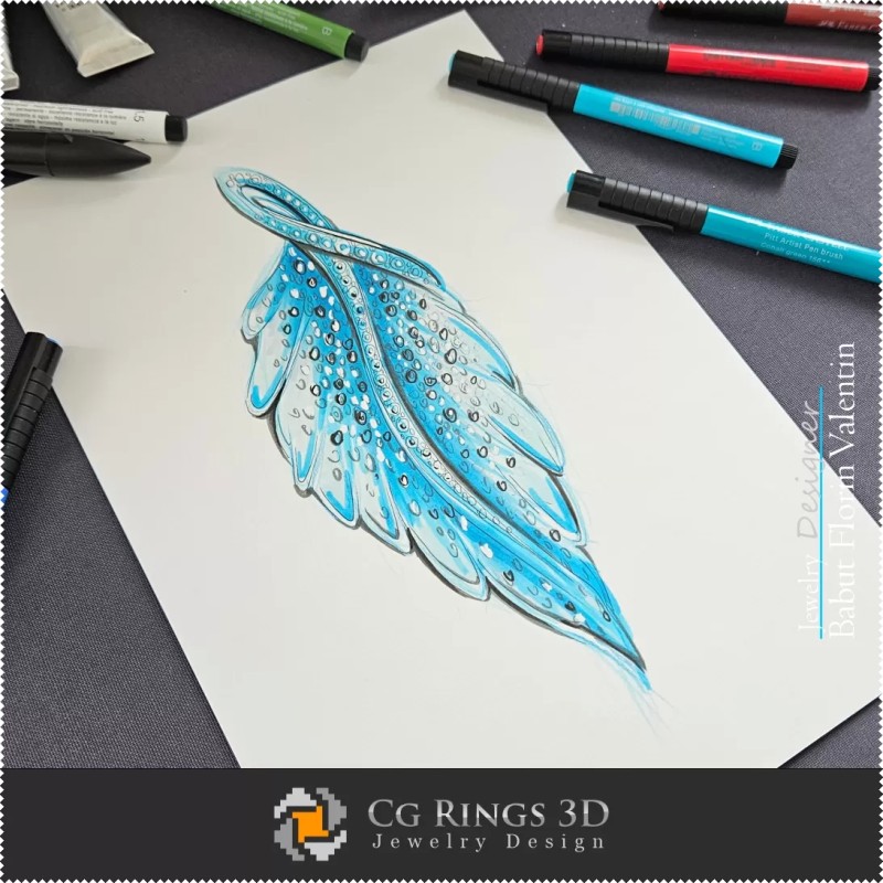 Boceto de Colgante-Diseño de Joyas