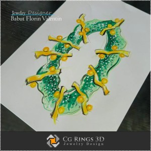 Anhänger-Skizze - Schmuckdesign