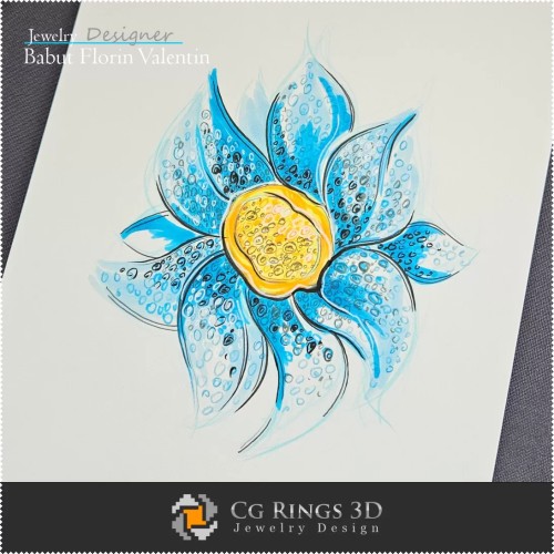 Boceto de Colgante-Diseño de Joyería