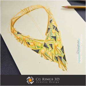 Bozzetto Collana - Design Gioielli
