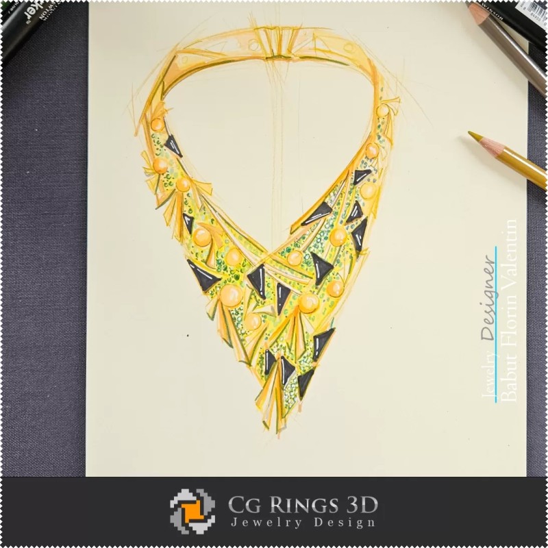 Bozzetto Collana - Design Gioielli