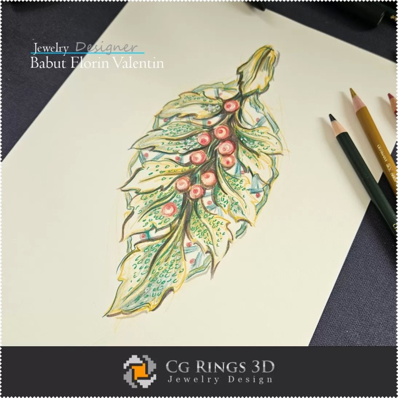 Boceto de Colgante-Diseño de Joyería
