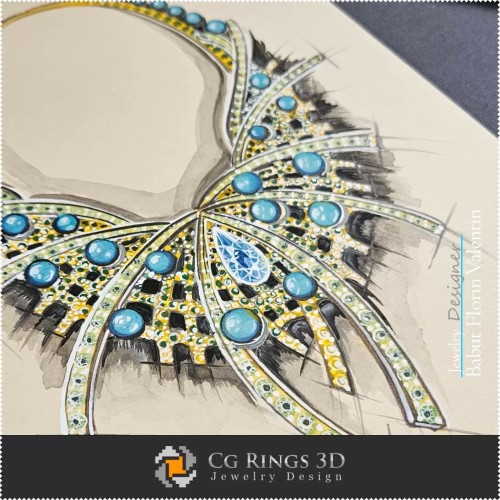 Necklace Sketch-Jewelry Design