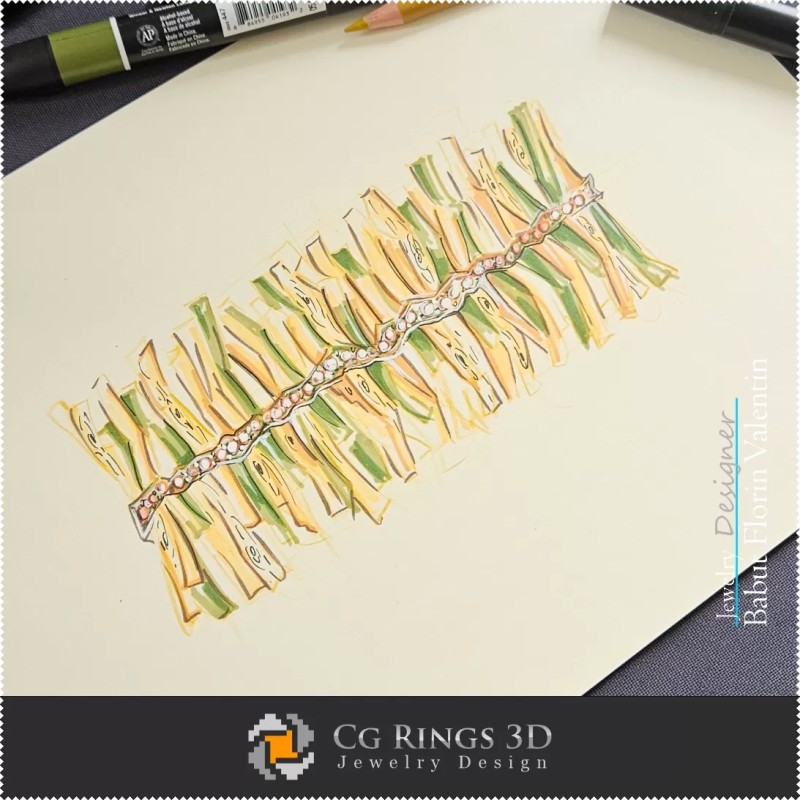 Sketch Bracelet - Jewelry Design