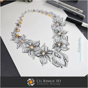 Croquis de Collier-Joaillerie Design 2
