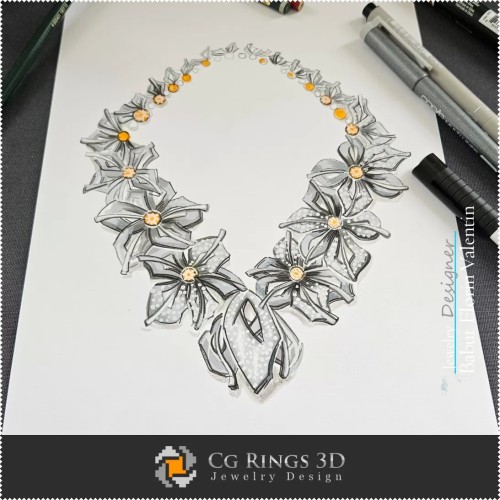 Schizzo Collana - Design Gioielli