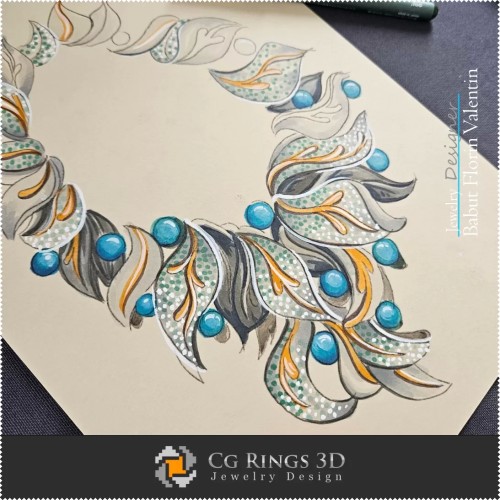 Boceto de collar - Diseño de joyas
