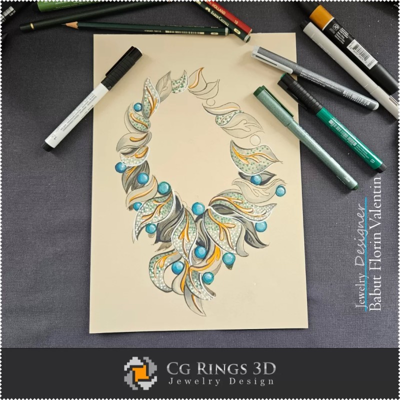 Boceto de collar - Diseño de joyas