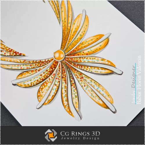 Schizzo Collana - Design Gioielli