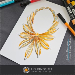 Boceto de Collar-Diseño de Joyería 2