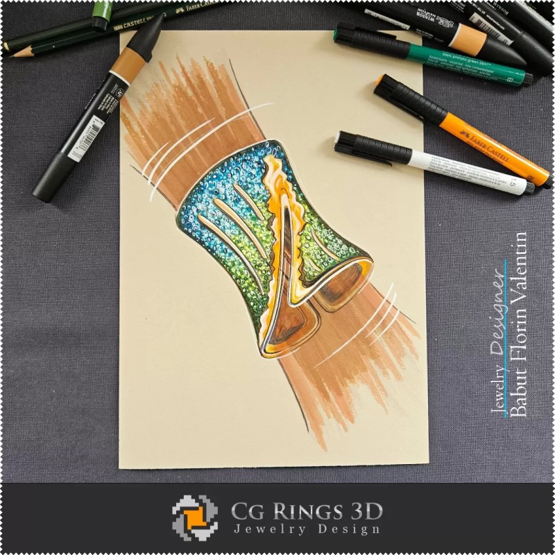 Skizzenarmband - Schmuckdesign