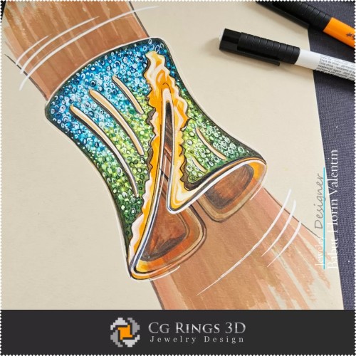 Skizzenarmband - Schmuckdesign