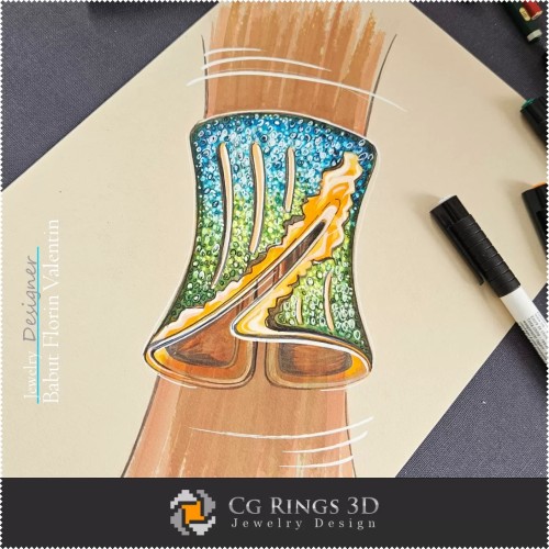 Brazalete Boceto - Diseño de Joyería