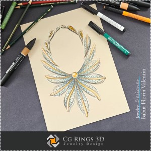 Schizzo di Collana - Design di Gioielli 2