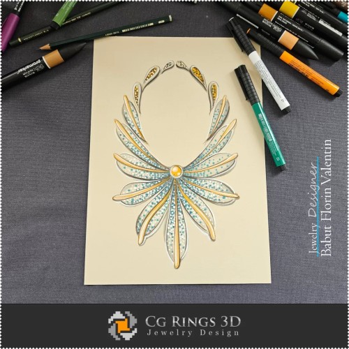 Necklace Sketch-Jewelry Design
