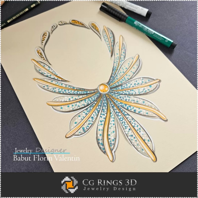 Necklace Sketch-Jewelry Design