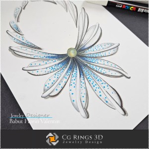Necklace Sketch-Jewelry Design