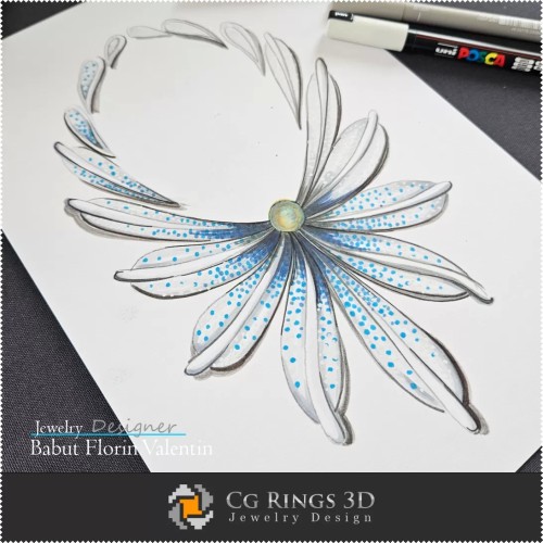 Boceto de collar - Diseño de joyas