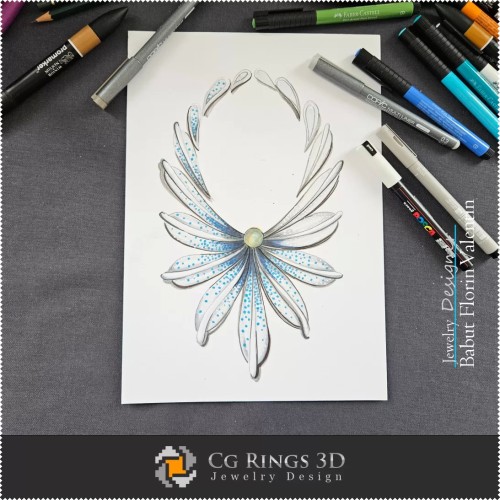 Boceto de collar - Diseño de joyas