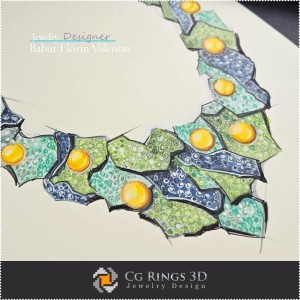 Schita Colier-Design Bijuterii