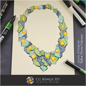 Boceto de Collar - Diseño de Joyería 2