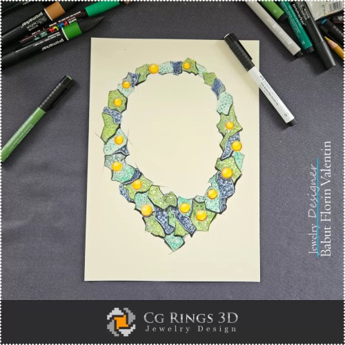 Schizzo Collana - Design Gioielli