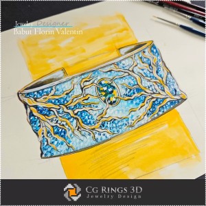 Schizzo Bracciale - Design Gioielli
