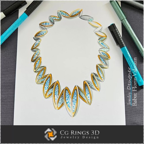 Schizzo di Collana-Design di Gioielli