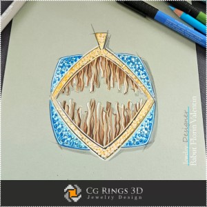 Anhänger-Skizze - Schmuckdesign 2