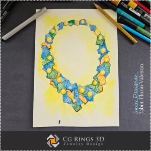 Necklace Sketch-Jewelry Design 2