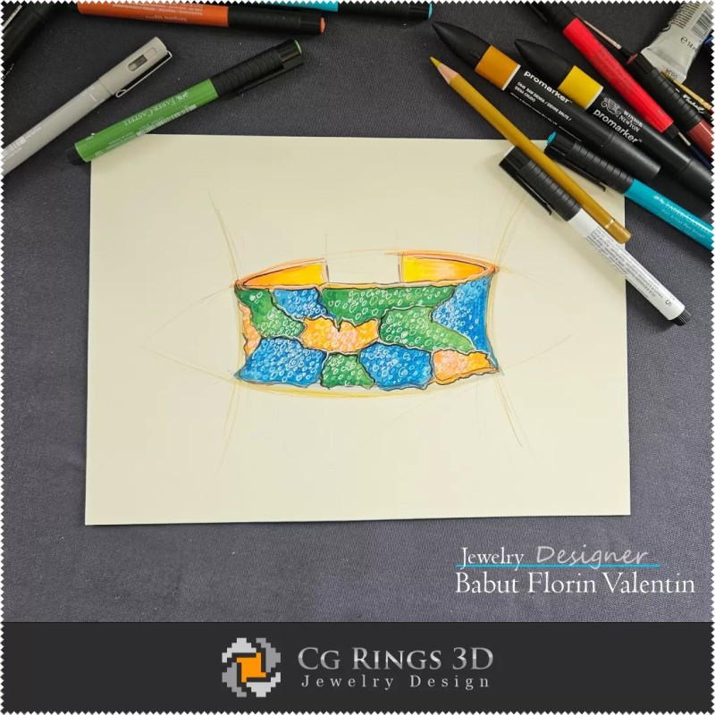 Bracelet Sketch - Jewelry Design