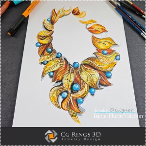 Schizzo di collana - Design di gioielli 2