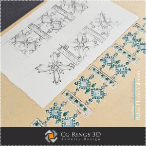 Armband-Skizze - Schmuckdesign