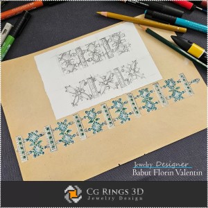Armband-Skizze - Schmuckdesign 2