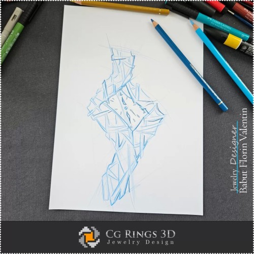 Clock Sketch-Jewelry Design