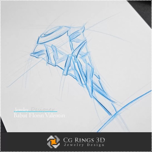 Ringskizze - Schmuckdesign