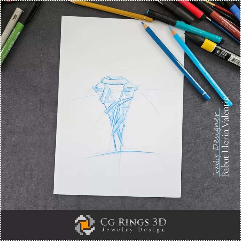Ringskizze - Schmuckdesign