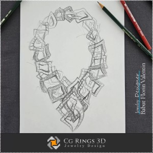 Necklace Sketch-Jewelry Design 2