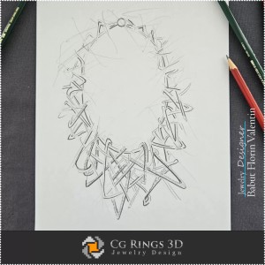 Croquis de Collier-Joaillerie Design 2