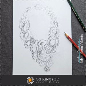 Necklace Sketch-Jewelry Design 2